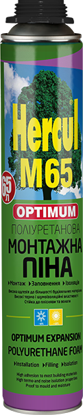 Монтажная пена Hercul М65 Mega под пистолет, 850 мл