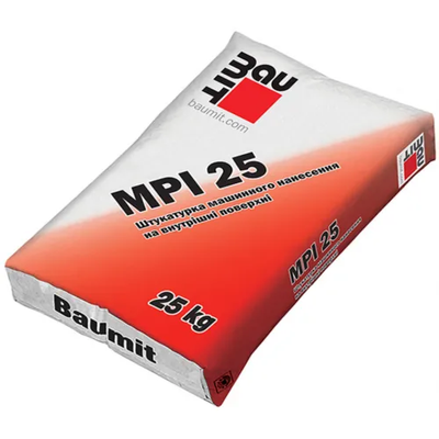 MPI 25 (25 кг) Известково-цементная машинная штукатурка BAUMIT