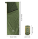 Спальный мешок Naturehike LW180 Mini NH21MSD04, правый, XL, темно-зеленый