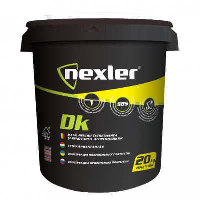 Мастика бітумно-каучукова на основі розчинників NEXLER DK, 20 кг