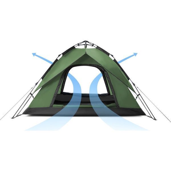 Намет чотиримісний автоматичний Naturehike, темно-зелений