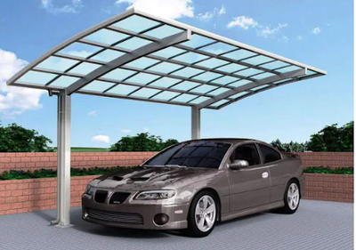 АВТОМОБИЛЬНЫЙ НАВЕС ИЗ АЛЮМИНИЯ С МОНОЛИТНЫМ ПОЛИКАРБОНАТОМ OSCAR CARPORT A01-5628