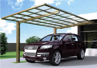 АВТОМОБИЛЬНЫЙ НАВЕС С АЛЮМИНИЯ С МОНОЛИТНЫМ ПОЛИКАРБОНАТОМ OSCAR CARPORT F01-5628