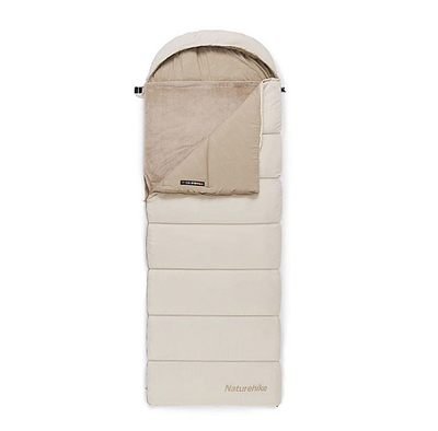 Спальний мішок з підігрівом Naturehike BE400 CNK2300SD021, лівий, бежевий