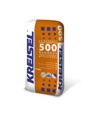 500 (25кг) Maschinen Putz 5-25 Машинная известково-цементная штукатурка гладкая КREISEL