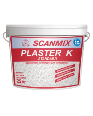 Штукатурка PLASTER K Standart (25кг) Scanmiх