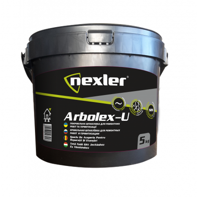 Покрівельна шпаклівка для ремонту стиків, швів і примикань NEXLER ARBOLEX-U, 5 кг