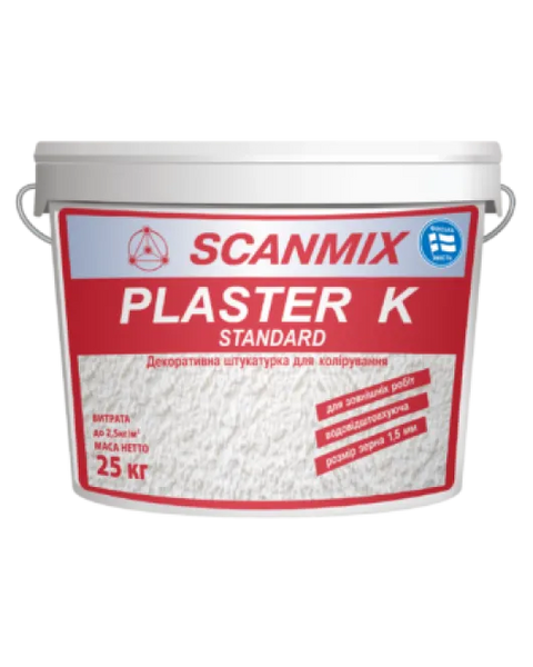 Штукатурка PLASTER K Standart (25кг) Scanmiх