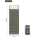 Спальник с капюшоном Naturehike LD350 CNK2300SD016, темно-зеленый