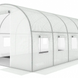 Садовая теплица 18 м&sup2; (6 х 3 х 2 м) с армированной пленкой UV-4, с окнами, Белая