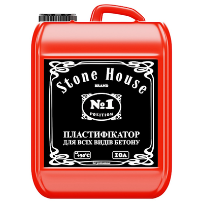 Пластифікатор для всіх видів бетону №1 STONEHOUSE 10 л