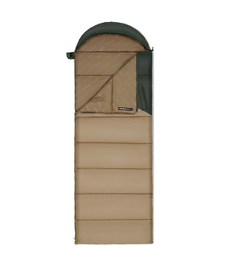 Спальник с капюшоном Naturehike Sunny Day PL02 U450 CNK2550WS028, (3,9&deg;C), правый, коричнево-зеленый