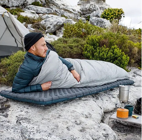 Матрац надувний надлегкий Naturehike CNH22DZ018, із мішком для надування, прямокутний чорний 183 см
