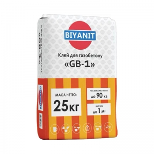 Клей для газобетону GB-1, 25кг BІYANIT