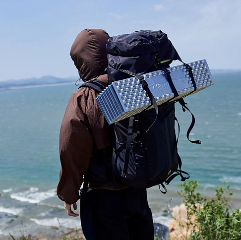 Килимок складаний IXPE Naturehike CNK2300DZ017, алюмінієва плівка, 200x65х2 см, бежевий