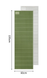 Килимок складаний IXPE Naturehike CNK2450WS044, алюмінієва плівка, 195x60х1,8 см, оливковий зелений