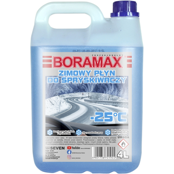 Омивач скла автомобільний зимовий Boramax, 4 л