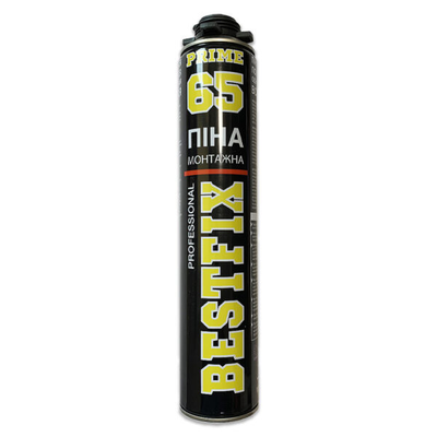 Профессиональная полиуретановая монтажная пена Polyurethane Foam GUN-TYPE BESTFIX 65 (900 г)