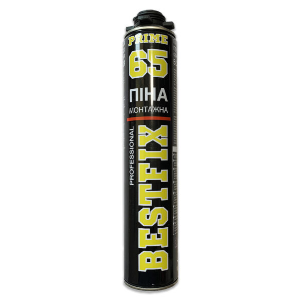 Профессиональная полиуретановая монтажная пена Polyurethane Foam GUN-TYPE BESTFIX 65 (900 г)