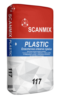 117 SCANMIX PLASTIC FLEXIBLE (25кг) - Смесь эластичная клеящая