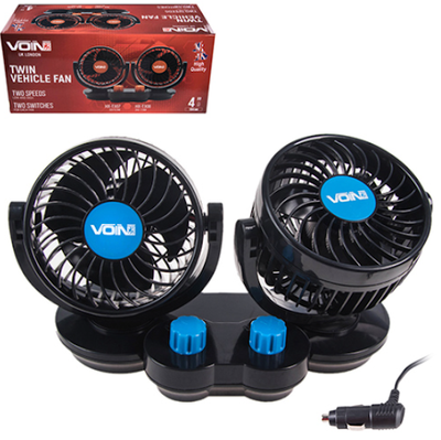 Вентилятор HX-T307 4" 12V 6.5W двойной две скорости