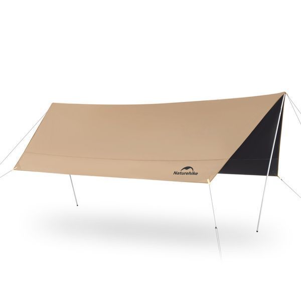Тент-навіс Naturehike Cloud Skies Tarp Lite, 550x465 см, коричневий