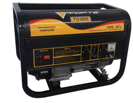 Генератор бензиновый 3 кВт Форте FG3800