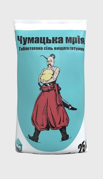 Соль кухонная каменная экстра таблетированная по 25кг ТМ "Чумацька мрія"