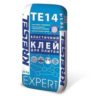 TЕ14 EXPERT Высокоэластичный клей для керамогранитной плитки и натурального камня (мешок 25 кг)