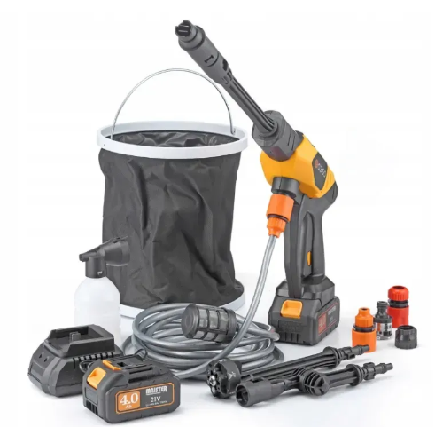 Аккумуляторная мойка высокого давления MAJSTER PRO MP-0360 1000 Вт 60 бар, 2 АКБ 4Ah, пеногенератор