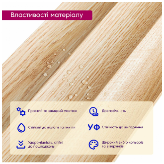 Рейка декоративна WPC стінова 205х14х2900мм