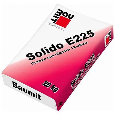 Стяжка для підлоги Baumit Solido E225 (товщина від 12-80 мм) 25 кг