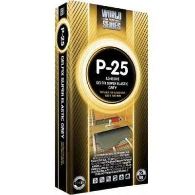 Клей для плитки высокоэластичный гелевой Polimin P-25 (Gray) C2TES1 (25 кг)