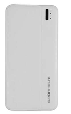 Power Bank - Портативная батарея 10.000 mAh. белый - GP-10W GRUNHELM