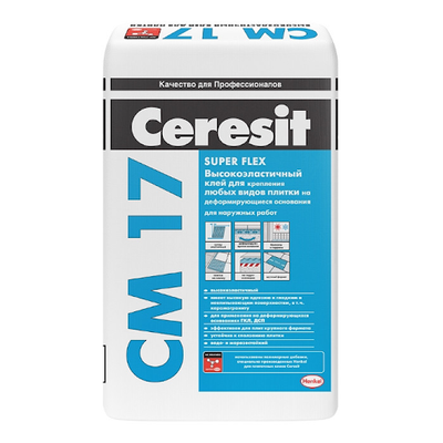 СМ-17/25 Клеящая эластичная смесь CERESIT