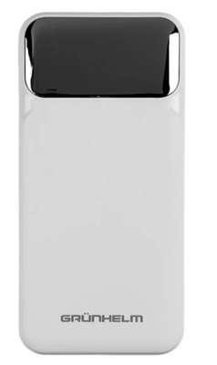 Power Bank - Портативная батарея 10.000 mAh. белый - GP-10WQC быстрая зарядка 22.5W GRUNHELM